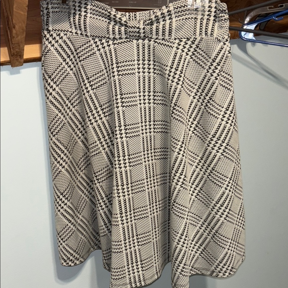 Plaid A-Line Skirt